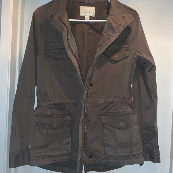 Hinge Utility Jacket Olive Green, Small, Zipper & Buttons - Picture 2 of 8